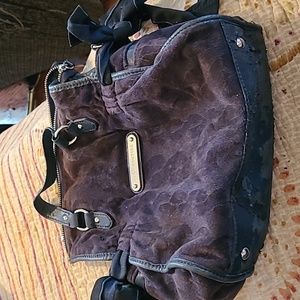 Juicy Couture black velour  small purse